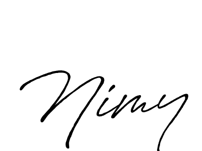 Also we have Nimy name is the best signature style. Create professional handwritten signature collection using Antro_Vectra_Bolder autograph style. Nimy signature style 7 images and pictures png