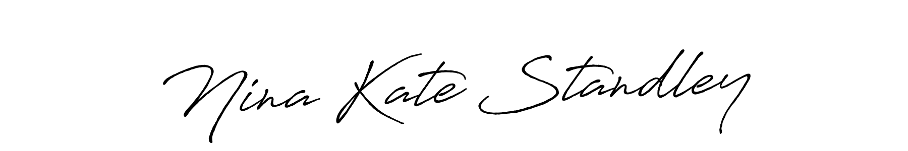 Design your own signature with our free online signature maker. With this signature software, you can create a handwritten (Antro_Vectra_Bolder) signature for name Nina Kate Standley. Nina Kate Standley signature style 7 images and pictures png