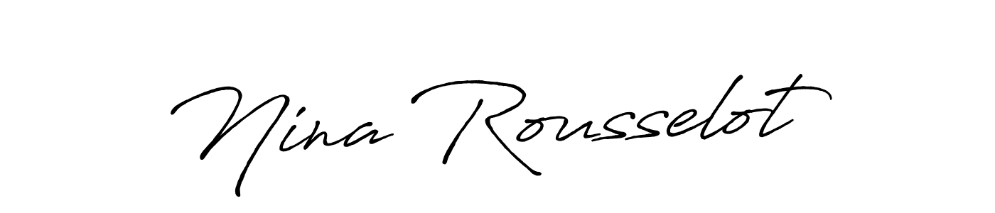 Design your own signature with our free online signature maker. With this signature software, you can create a handwritten (Antro_Vectra_Bolder) signature for name Nina Rousselot. Nina Rousselot signature style 7 images and pictures png