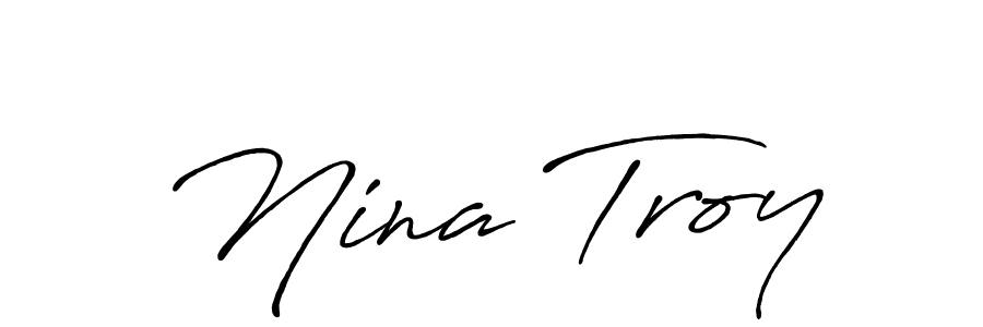 Also we have Nina Troy name is the best signature style. Create professional handwritten signature collection using Antro_Vectra_Bolder autograph style. Nina Troy signature style 7 images and pictures png
