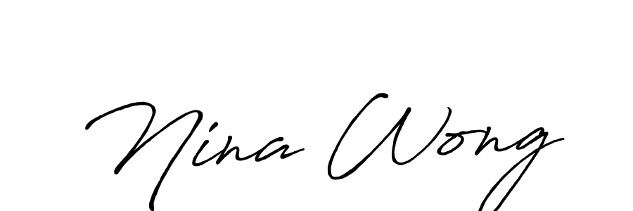 Here are the top 10 professional signature styles for the name Nina Wong. These are the best autograph styles you can use for your name. Nina Wong signature style 7 images and pictures png
