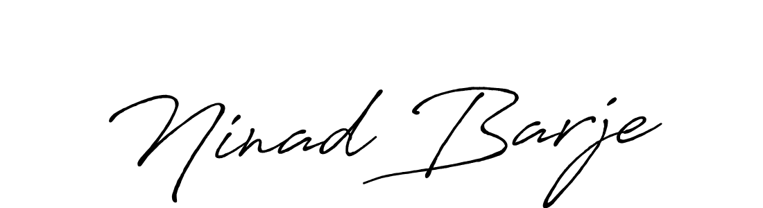 Design your own signature with our free online signature maker. With this signature software, you can create a handwritten (Antro_Vectra_Bolder) signature for name Ninad Barje. Ninad Barje signature style 7 images and pictures png