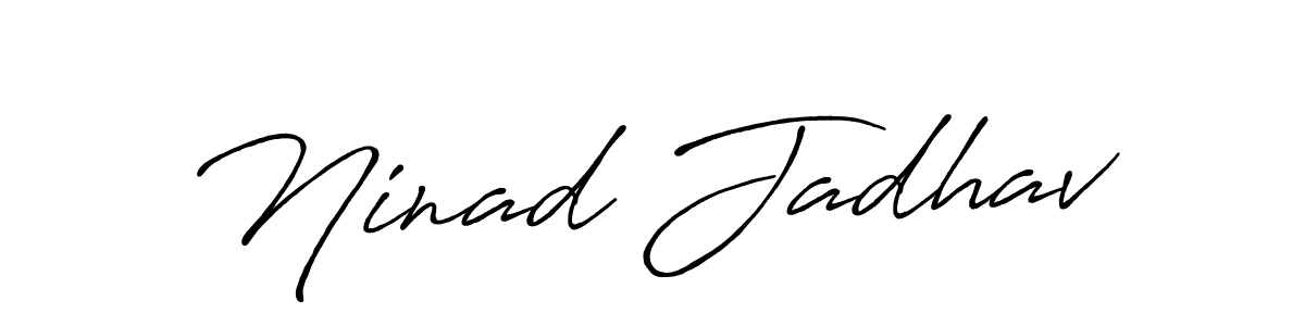 Antro_Vectra_Bolder is a professional signature style that is perfect for those who want to add a touch of class to their signature. It is also a great choice for those who want to make their signature more unique. Get Ninad Jadhav name to fancy signature for free. Ninad Jadhav signature style 7 images and pictures png