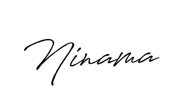 Also we have Ninama name is the best signature style. Create professional handwritten signature collection using Antro_Vectra_Bolder autograph style. Ninama signature style 7 images and pictures png