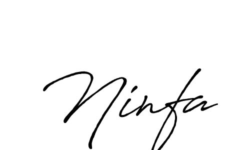 Make a beautiful signature design for name Ninfa. With this signature (Antro_Vectra_Bolder) style, you can create a handwritten signature for free. Ninfa signature style 7 images and pictures png