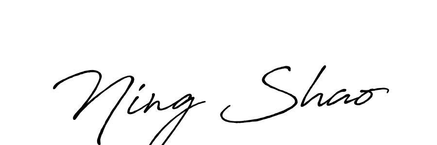 How to make Ning Shao name signature. Use Antro_Vectra_Bolder style for creating short signs online. This is the latest handwritten sign. Ning Shao signature style 7 images and pictures png