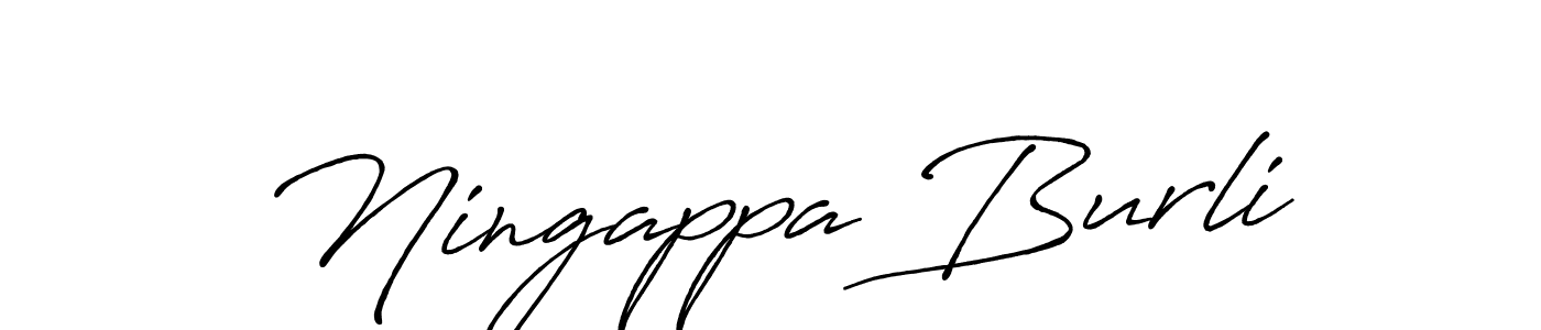 Also we have Ningappa Burli name is the best signature style. Create professional handwritten signature collection using Antro_Vectra_Bolder autograph style. Ningappa Burli signature style 7 images and pictures png