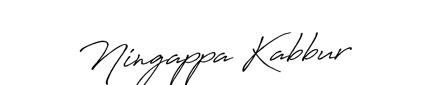 Also we have Ningappa Kabbur name is the best signature style. Create professional handwritten signature collection using Antro_Vectra_Bolder autograph style. Ningappa Kabbur signature style 7 images and pictures png