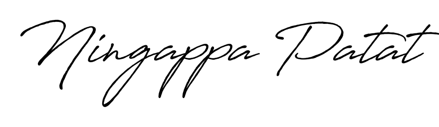 Create a personalized artistic stamp with Ningappa Patat in Antro_Vectra_Bolder font. Perfect for visual artists, designers, and influencers. Ningappa Patat signature style 7 images and pictures png