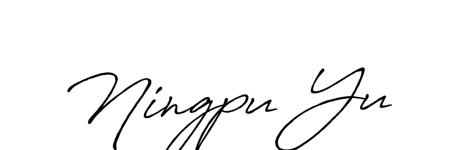 The best way (Antro_Vectra_Bolder) to make a short signature is to pick only two or three words in your name. The name Ningpu Yu include a total of six letters. For converting this name. Ningpu Yu signature style 7 images and pictures png