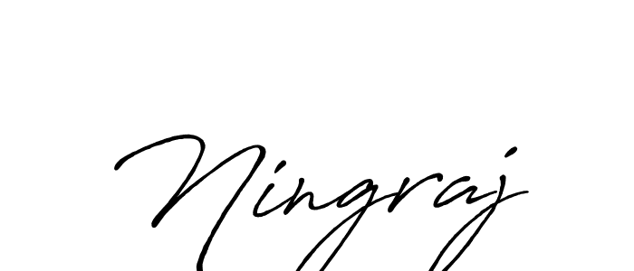 How to make Ningraj name signature. Use Antro_Vectra_Bolder style for creating short signs online. This is the latest handwritten sign. Ningraj signature style 7 images and pictures png