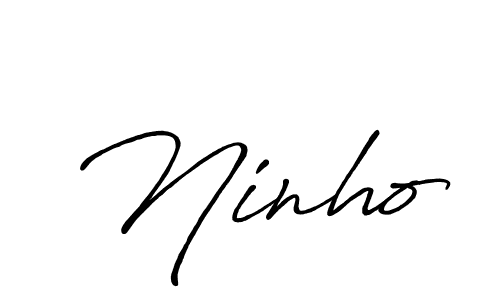 Use a signature maker to create a handwritten signature online. With this signature software, you can design (Antro_Vectra_Bolder) your own signature for name Ninho. Ninho signature style 7 images and pictures png