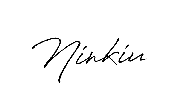You should practise on your own different ways (Antro_Vectra_Bolder) to write your name (Ninkiu) in signature. don't let someone else do it for you. Ninkiu signature style 7 images and pictures png