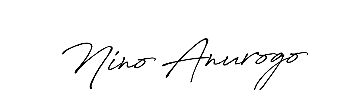 Also You can easily find your signature by using the search form. We will create Nino Anurogo name handwritten signature images for you free of cost using Antro_Vectra_Bolder sign style. Nino Anurogo signature style 7 images and pictures png