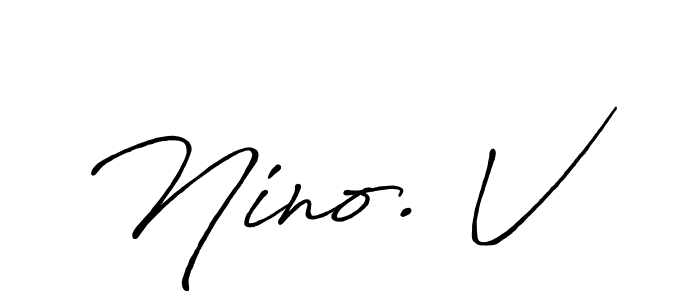 Make a beautiful signature design for name Nino. V. Use this online signature maker to create a handwritten signature for free. Nino. V signature style 7 images and pictures png