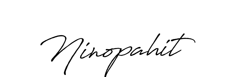 You should practise on your own different ways (Antro_Vectra_Bolder) to write your name (Ninopahit) in signature. don't let someone else do it for you. Ninopahit signature style 7 images and pictures png