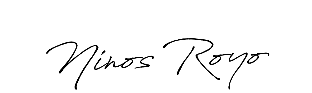 It looks lik you need a new signature style for name Ninos Royo. Design unique handwritten (Antro_Vectra_Bolder) signature with our free signature maker in just a few clicks. Ninos Royo signature style 7 images and pictures png