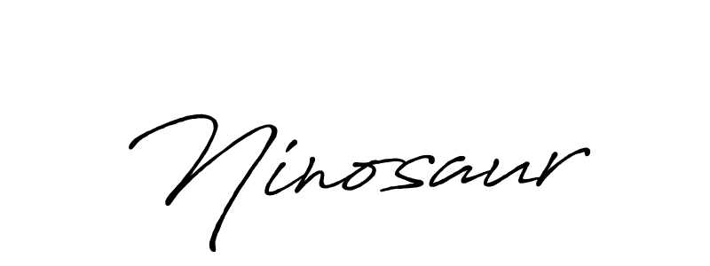 You should practise on your own different ways (Antro_Vectra_Bolder) to write your name (Ninosaur) in signature. don't let someone else do it for you. Ninosaur signature style 7 images and pictures png