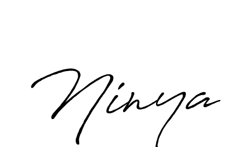 Design your own signature with our free online signature maker. With this signature software, you can create a handwritten (Antro_Vectra_Bolder) signature for name Ninya. Ninya signature style 7 images and pictures png