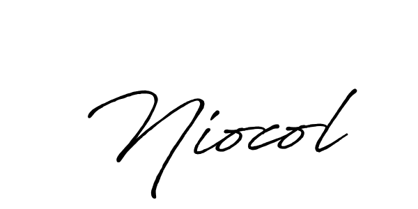 Also we have Niocol name is the best signature style. Create professional handwritten signature collection using Antro_Vectra_Bolder autograph style. Niocol signature style 7 images and pictures png