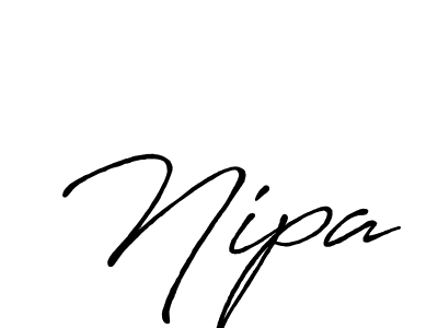 Create a beautiful signature design for name Nipa. With this signature (Antro_Vectra_Bolder) fonts, you can make a handwritten signature for free. Nipa signature style 7 images and pictures png