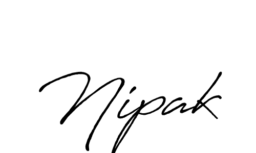 Create a beautiful signature design for name Nipak. With this signature (Antro_Vectra_Bolder) fonts, you can make a handwritten signature for free. Nipak signature style 7 images and pictures png