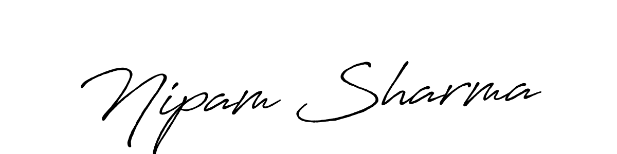 How to make Nipam Sharma signature? Antro_Vectra_Bolder is a professional autograph style. Create handwritten signature for Nipam Sharma name. Nipam Sharma signature style 7 images and pictures png