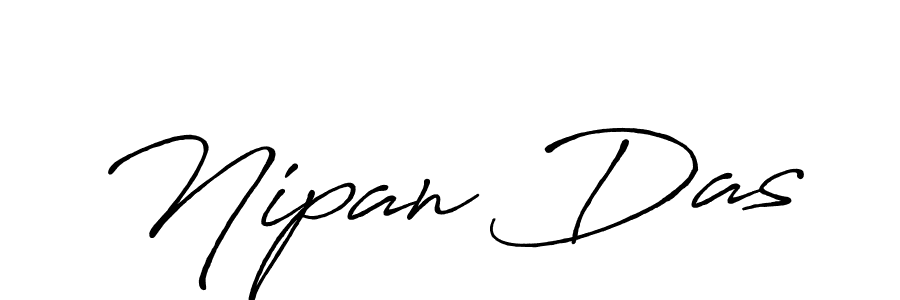 How to make Nipan Das name signature. Use Antro_Vectra_Bolder style for creating short signs online. This is the latest handwritten sign. Nipan Das signature style 7 images and pictures png