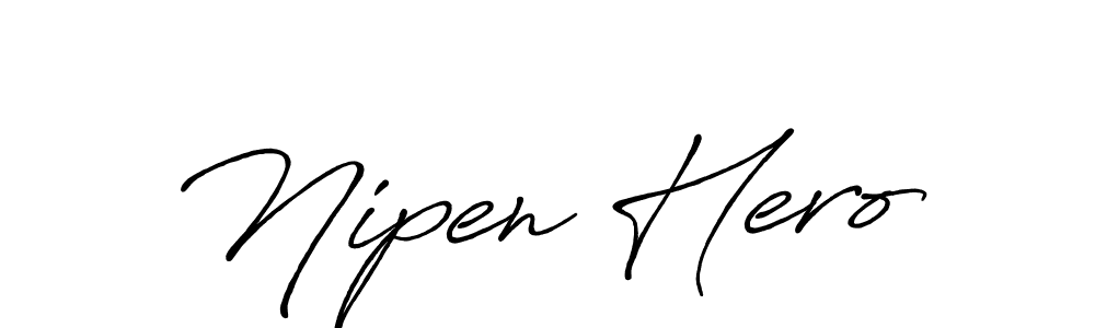 Make a beautiful signature design for name Nipen Hero. Use this online signature maker to create a handwritten signature for free. Nipen Hero signature style 7 images and pictures png