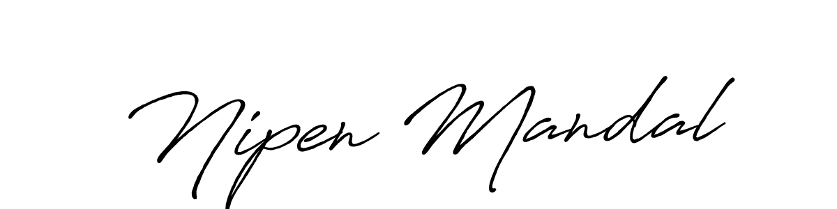 Once you've used our free online signature maker to create your best signature Antro_Vectra_Bolder style, it's time to enjoy all of the benefits that Nipen Mandal name signing documents. Nipen Mandal signature style 7 images and pictures png