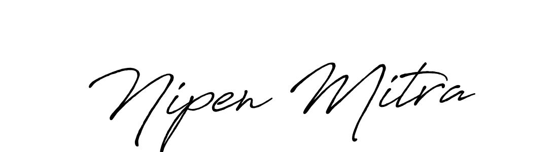 Also we have Nipen Mitra name is the best signature style. Create professional handwritten signature collection using Antro_Vectra_Bolder autograph style. Nipen Mitra signature style 7 images and pictures png