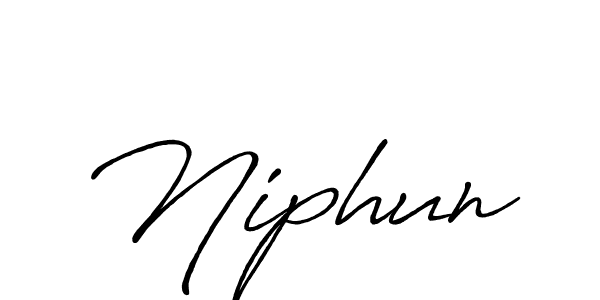 Design your own signature with our free online signature maker. With this signature software, you can create a handwritten (Antro_Vectra_Bolder) signature for name Niphun. Niphun signature style 7 images and pictures png