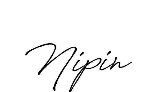 The best way (Antro_Vectra_Bolder) to make a short signature is to pick only two or three words in your name. The name Nipin include a total of six letters. For converting this name. Nipin signature style 7 images and pictures png