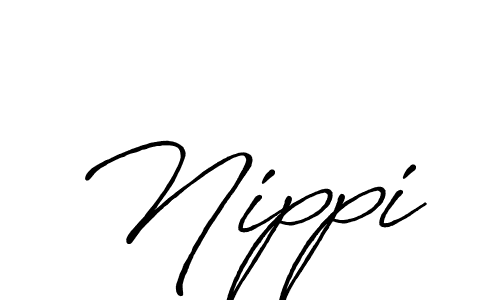 It looks lik you need a new signature style for name Nippi. Design unique handwritten (Antro_Vectra_Bolder) signature with our free signature maker in just a few clicks. Nippi signature style 7 images and pictures png