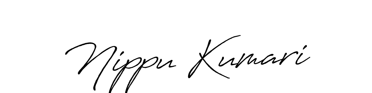 Similarly Antro_Vectra_Bolder is the best handwritten signature design. Signature creator online .You can use it as an online autograph creator for name Nippu Kumari. Nippu Kumari signature style 7 images and pictures png