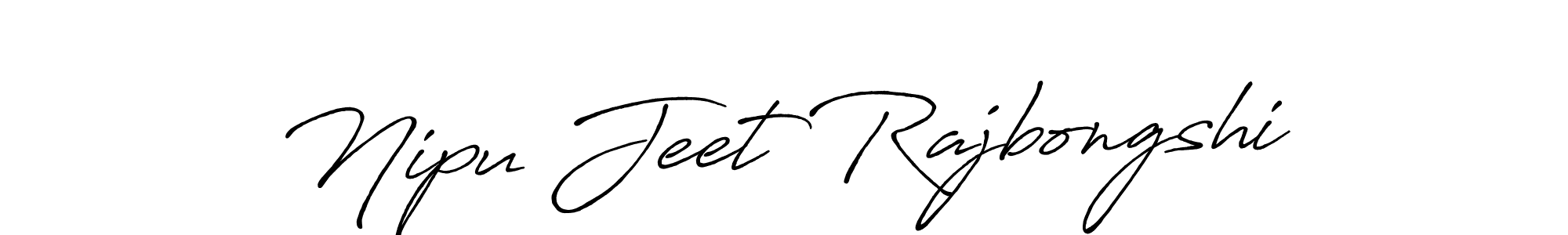 Create a beautiful signature design for name Nipu Jeet Rajbongshi. With this signature (Antro_Vectra_Bolder) fonts, you can make a handwritten signature for free. Nipu Jeet Rajbongshi signature style 7 images and pictures png
