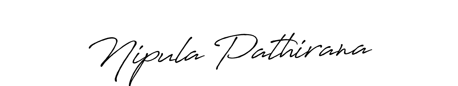 The best way (Antro_Vectra_Bolder) to make a short signature is to pick only two or three words in your name. The name Nipula Pathirana include a total of six letters. For converting this name. Nipula Pathirana signature style 7 images and pictures png