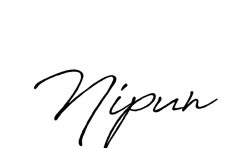 Once you've used our free online signature maker to create your best signature Antro_Vectra_Bolder style, it's time to enjoy all of the benefits that Nipun name signing documents. Nipun signature style 7 images and pictures png