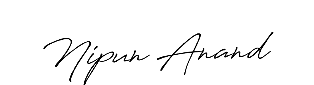 if you are searching for the best signature style for your name Nipun Anand. so please give up your signature search. here we have designed multiple signature styles  using Antro_Vectra_Bolder. Nipun Anand signature style 7 images and pictures png