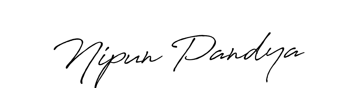 How to Draw Nipun Pandya signature style? Antro_Vectra_Bolder is a latest design signature styles for name Nipun Pandya. Nipun Pandya signature style 7 images and pictures png