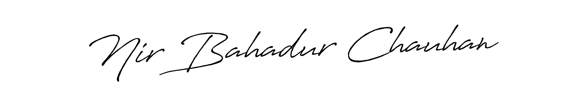 Make a beautiful signature design for name Nir Bahadur Chauhan. With this signature (Antro_Vectra_Bolder) style, you can create a handwritten signature for free. Nir Bahadur Chauhan signature style 7 images and pictures png