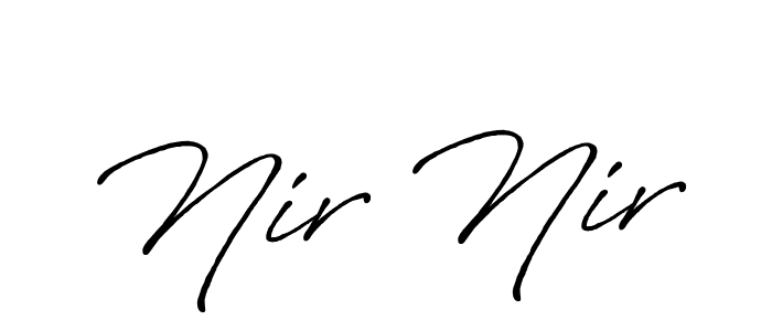 Antro_Vectra_Bolder is a professional signature style that is perfect for those who want to add a touch of class to their signature. It is also a great choice for those who want to make their signature more unique. Get Nir Nir name to fancy signature for free. Nir Nir signature style 7 images and pictures png