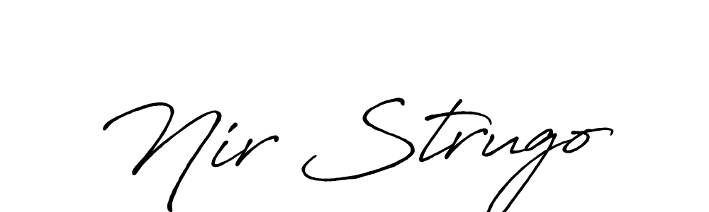 Also You can easily find your signature by using the search form. We will create Nir Strugo name handwritten signature images for you free of cost using Antro_Vectra_Bolder sign style. Nir Strugo signature style 7 images and pictures png