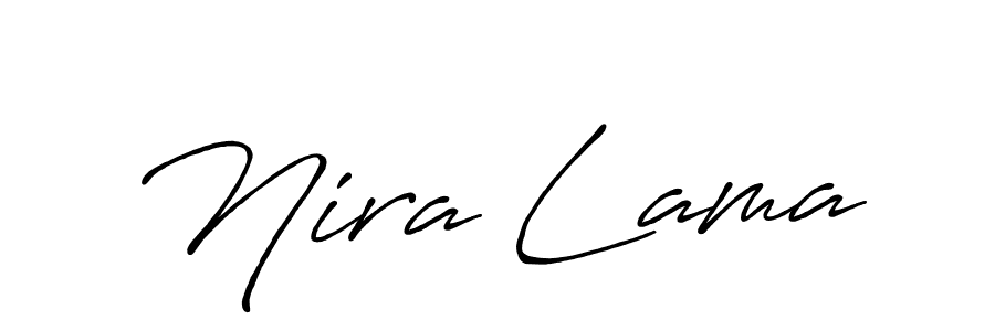 It looks lik you need a new signature style for name Nira Lama. Design unique handwritten (Antro_Vectra_Bolder) signature with our free signature maker in just a few clicks. Nira Lama signature style 7 images and pictures png
