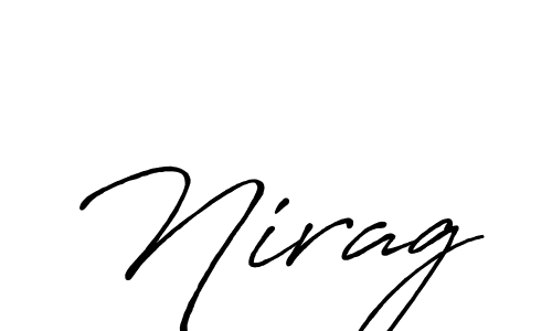 The best way (Antro_Vectra_Bolder) to make a short signature is to pick only two or three words in your name. The name Nirag include a total of six letters. For converting this name. Nirag signature style 7 images and pictures png