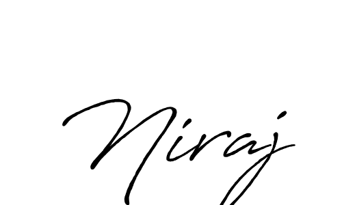 How to make Niraj signature? Antro_Vectra_Bolder is a professional autograph style. Create handwritten signature for Niraj name. Niraj signature style 7 images and pictures png