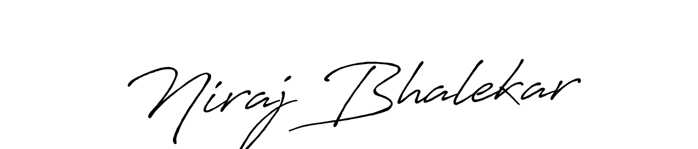 Antro_Vectra_Bolder is a professional signature style that is perfect for those who want to add a touch of class to their signature. It is also a great choice for those who want to make their signature more unique. Get Niraj Bhalekar name to fancy signature for free. Niraj Bhalekar signature style 7 images and pictures png