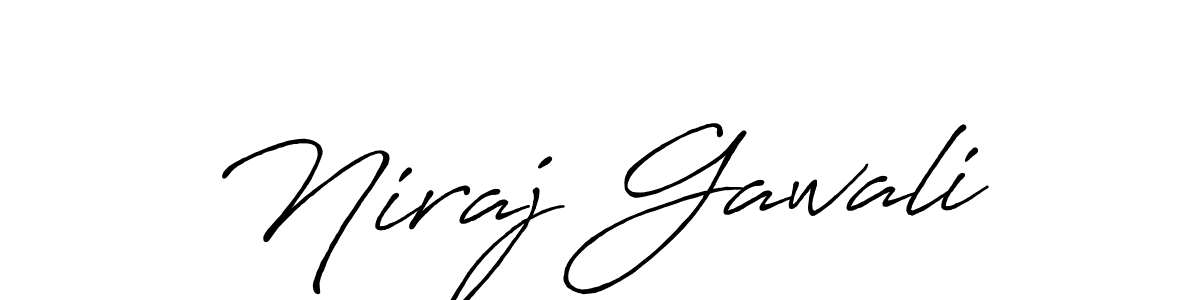 How to make Niraj Gawali signature? Antro_Vectra_Bolder is a professional autograph style. Create handwritten signature for Niraj Gawali name. Niraj Gawali signature style 7 images and pictures png