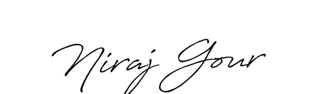 You should practise on your own different ways (Antro_Vectra_Bolder) to write your name (Niraj Gour) in signature. don't let someone else do it for you. Niraj Gour signature style 7 images and pictures png