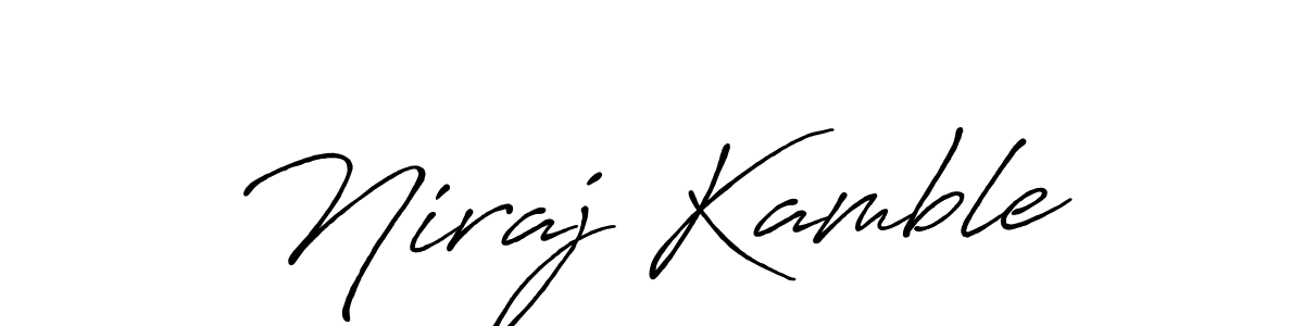 The best way (Antro_Vectra_Bolder) to make a short signature is to pick only two or three words in your name. The name Niraj Kamble include a total of six letters. For converting this name. Niraj Kamble signature style 7 images and pictures png